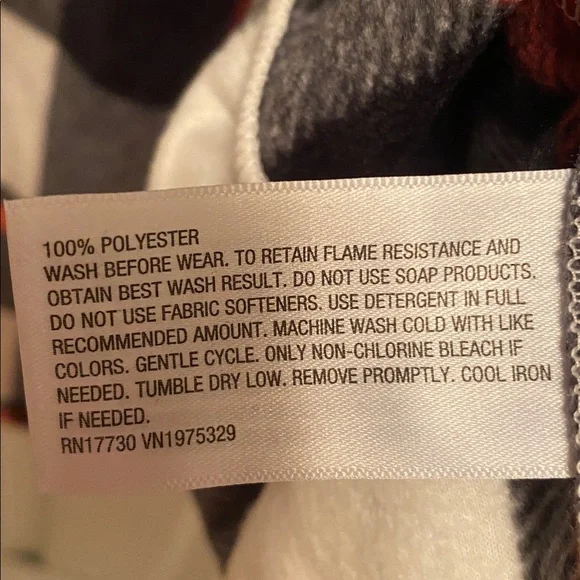 Wondershop Red and Black Plaid Kids' Pajama Bottoms…size XL (14) - Picture 4 of 5